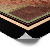 Asiatische Art-Deco-Printwerbung in den 1920er Jah Poster (Ecke)