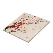 Asiatische Art-Malerei, Pflaumen-Blüte im Frühjahr Fliese (Seite)
