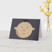 Asiatische BabyBaby Karte (Gelbe Blume)