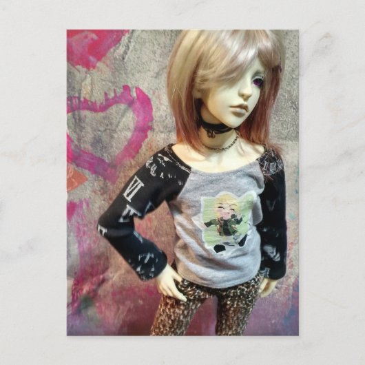 Asiatische Ball-Puppe, Dollzone Floy Postkarte (Vorderseite)