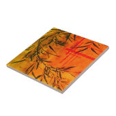 Asiatische Bambuskunst Fliese (Seite)