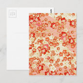 Asiatische Blume blüht Postkarte (Vorne/Hinten)