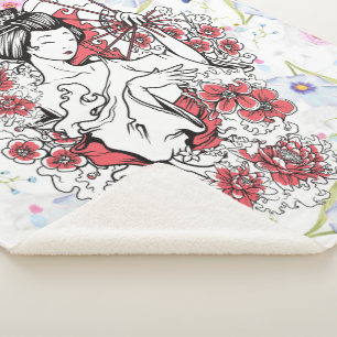 asiatische Blüte Sherpadecke