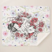 asiatische Blüte Sherpadecke (Vorderseite (Horizontal))