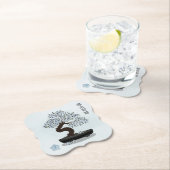 Asiatische Blütenblütengrafik Untersetzer (Vor Ort)