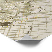 Asiatische Bonsai und Sonnenbrillen-Druckplakat Poster (Ecke)