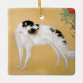 Asiatische Borzoi Weihnachtsschmuck (Vorderseite)