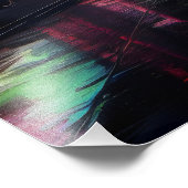 Asiatische Cyberpunk-Stadt Fotodruck (Ecke)