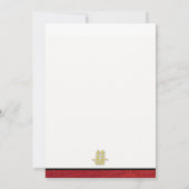 Asiatische Doppelglücklichkeit Red Wedding Einladu Einladung (Rückseite)