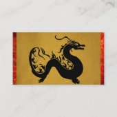 Asiatische Dragon-Visitenkarte Visitenkarte (Rückseite)