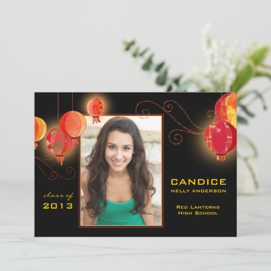 Asiatische Einladung (Stehend Vorderseite)