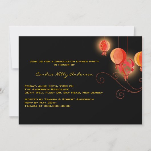 Asiatische Einladung (Rückseite)