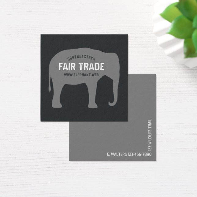 Asiatische Elefant-Silhouette (Schreibtisch)