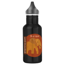 Asiatische Elefanten gerettet Edelstahlflasche