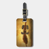 Asiatische Elefanten in Thailand unter einem strah Gepäckanhänger (Vorderseite vertikal)