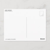 Asiatische Elefanten Postkarte (Rückseite)