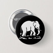 Asiatische Elefanten stehen vor thailändischem Ele Button (Vorne & Hinten)