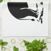 Asiatische Elefanten stehen vor thailändischem Ele Geschirrtuch (Gefaltet)