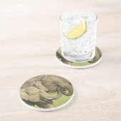 Asiatische Elefanten Untersetzer (Seite)