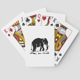 Asiatische Elefanten voraus Thai-Elefanten-Trekkin Spielkarten