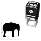 Asiatische Elefantenwelt Silhouette Permastempel (Beispiel)