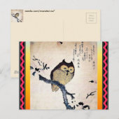 Asiatische Eule-Postkarte Postkarte (Vorne/Hinten)