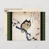 Asiatische Eule-Postkarte Postkarte (Vorne/Hinten)