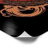 Asiatische Frau | Chinesischer Drache Poster (Ecke)