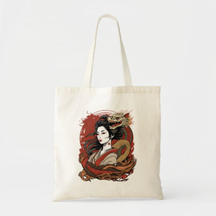 Asiatische Frau Chinesischer Drache Tragetasche