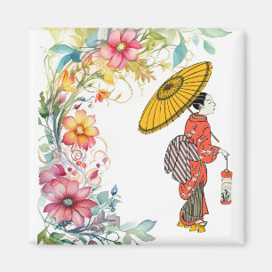 Asiatische Frau Magnet