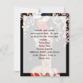 Asiatische Frau mit Tscherry-Blossom-Nacht Einladung (Rückseite)