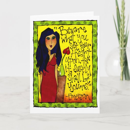 Asiatische Frauenförderung Inspiration Karte (Vorderseite)