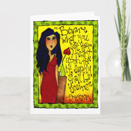 Asiatische Frauenförderung Inspiration Karte