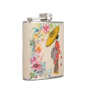 Asiatische Frauenmaske Flachmann (Rechts)