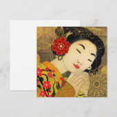 Asiatische Frauensammlung Feiertagskarte (Vorne/Hinten)