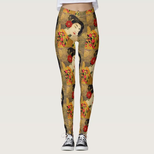 Asiatische Frauensammlung Leggings (Vorderseite)