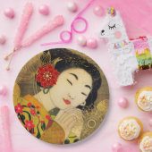 Asiatische Frauensammlung Pappteller (Party)