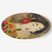 Asiatische Frauensammlung Pappteller (Schrägansicht)