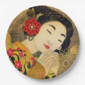 Asiatische Frauensammlung Pappteller (Vorderseite)