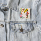 Asiatische Frauenschaltfläche Button (Beispiel)