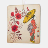 Asiatische Frauenverzierung Keramikornament (Links)