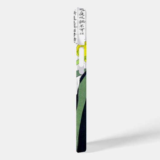 Asiatische Gelbe Tulpen im Kanji Hintergrund Case-Mate iPhone Hülle (Rückseite / Links)