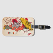 Asiatische Gepäckmarke Gepäckanhänger (Vorderseite (Horizontal))