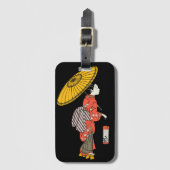 Asiatische Gepäckmarke Gepäckanhänger (Vorderseite Vertikal)