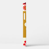 Asiatische Gold roten Mosaik, ethnischer Stil. Case-Mate iPhone Hülle (Rückseite / Rechts)