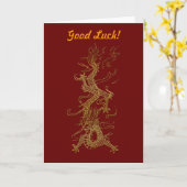 ASIATISCHE GOLDENE DRACHE Sammlung Karte (Gelbe Blume)