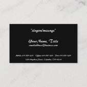 Asiatische Goldmünze-"Respekt-" Visitenkarten Visitenkarte (Rückseite)