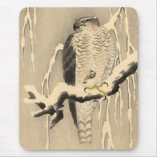 Asiatische Goshawk-Malerei Mousepad