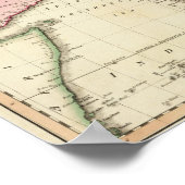 Asiatische Hand farbige Karte Poster (Ecke)