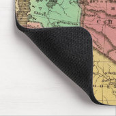 Asiatische Handfarbene Atlaskarte 2 Mousepad (Ecke)